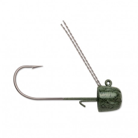 Finesse Weedless Jig 3/16  Green Pumpkin VMC