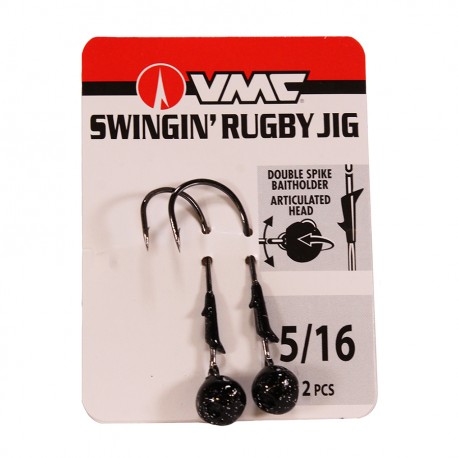 Swingin' Rugby FL Jig 5/16  Black VMC