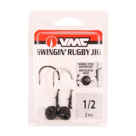 Swingin' Rugby FL Jig 1/2  Black VMC
