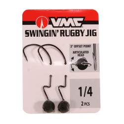 Swingin' Rugby Jig 1/4  Green Pumpkin VMC
