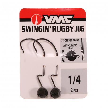 Swingin' Rugby Jig 1/4  Green Pumpkin VMC
