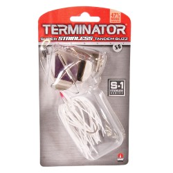 SSL Tandem Buzzbait 3/8 Bright White Shad TERMINATOR