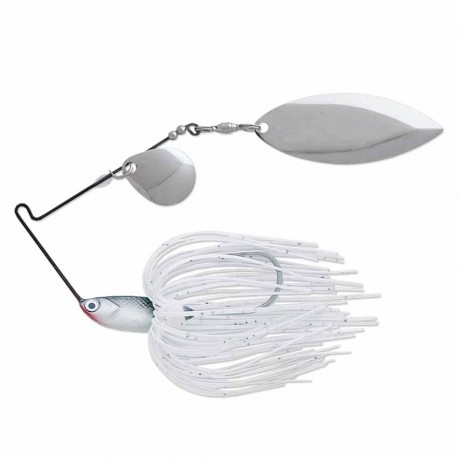 T1 Spinnerbait 3/8  Bright White Shad TERMINATOR