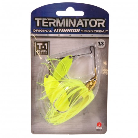 T1 Spinnerbait 3/8  Sharp Chartreuse TERMINATOR
