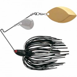 T1 Spinnerbait 3/8  Black Red Flake TERMINATOR