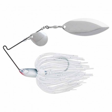T1 Spinnerbait 3/8  Bright White Shad TERMINATOR