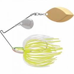 T1 Spinnerbait 3/8  Chartreuse White Shad TERMINATOR