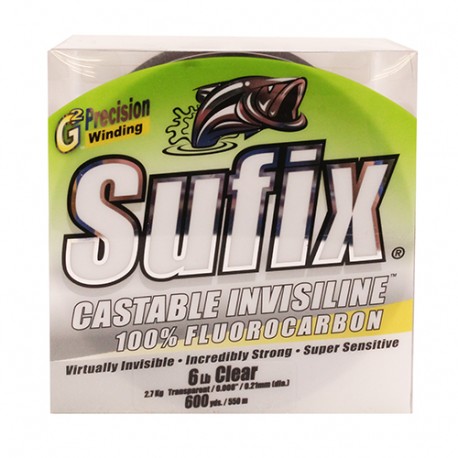 InvisiLine Casting FC 6 lb Clear-600 Yds SUFIX - Outdoority