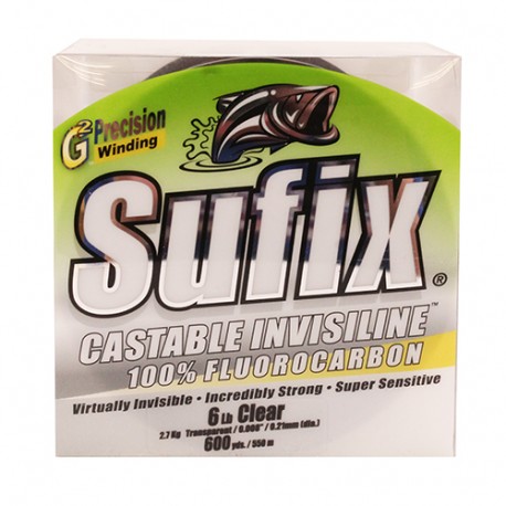 InvisiLine Casting FC 6 lb Clear-600 Yds SUFIX