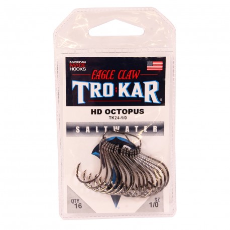 Trokar Heavy Wire Octopus Down Point 1/0 EAGLE-CLAW