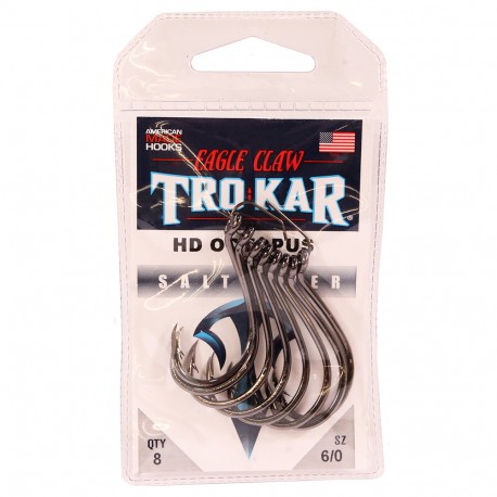 Trokar Heavy Wire Octopus Down Point 6/0 EAGLE-CLAW