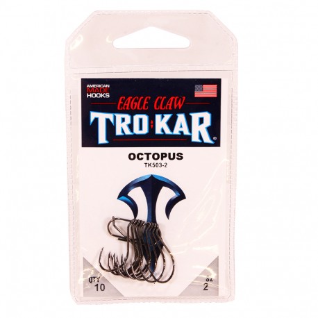 Trokar Long Shank Octopus Down Point 2 EAGLE-CLAW