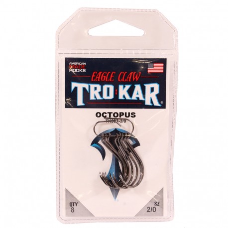 Trokar Long Shank Octopus Down Point 2/0 EAGLE-CLAW