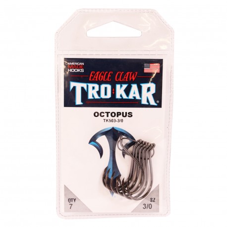Trokar Long Shank Octopus Down Point 3/0 EAGLE-CLAW