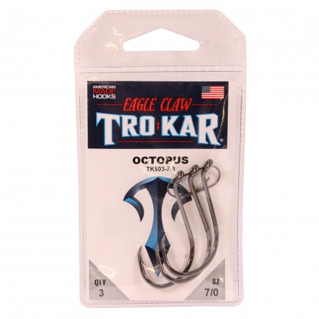 Trokar Long Shank Octopus Down Point 7/0 EAGLE-CLAW