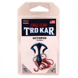 Trokar Long Shank Octopus RedTK503R-6 EAGLE-CLAW