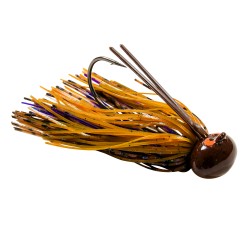 CROSSEYEZ FOOTBALL JIG 1/2oz PUMPKN JELLY Z-MAN