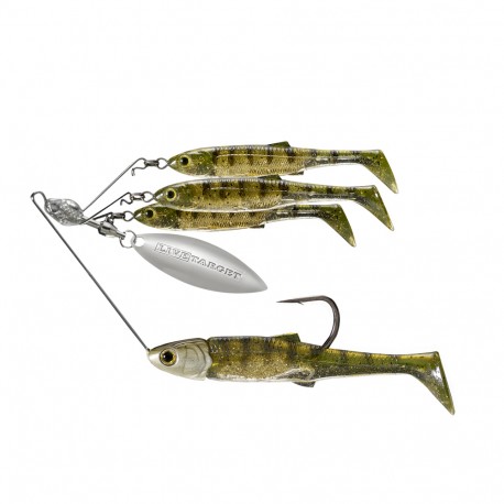 Minnow,Small,1/4oz,SPR,MS,Gld Prch,3/0 LIVETARGET-LURES