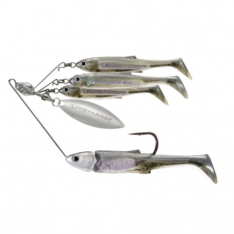 Mnnw,Med,3/8oz,SPR,MS,Crystal Mylar,4/0 LIVETARGET-LURES