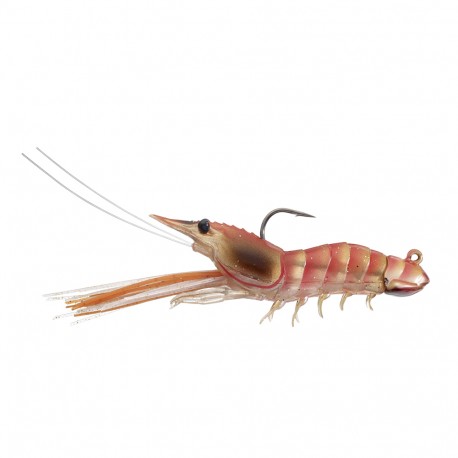 Shrmp,2 3/4",3/8oz,SPJig,SS,Pink,1/0 LIVETARGET-LURES