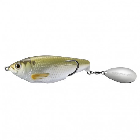 Shd,2 1/2",1/2oz,HB CB,SC,TW,Mtlc Mss,2/0 LIVETARGET-LURES