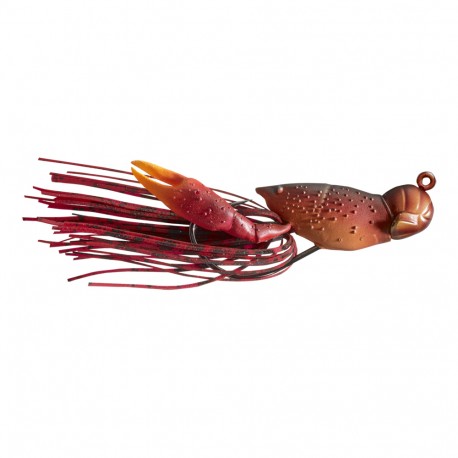 CrwFsh,1 1/2",1/2oz,HB Jig,FS,Red,2/0 LIVETARGET-LURES