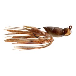 CrwFsh,2",3/4oz,HB Jig,FS,Nat./Brwn,4/0 LIVETARGET-LURES