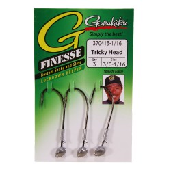 Trickyhead G-Fnsse NS Blk,Lse Pk 3/0-1/16 GAMAKATSU