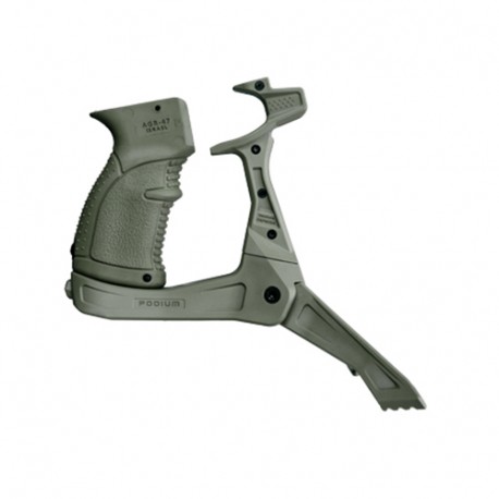 AR-15 Qk Dep Bipod w an INtAGR-43 PG-OD FAB-DEFENSE