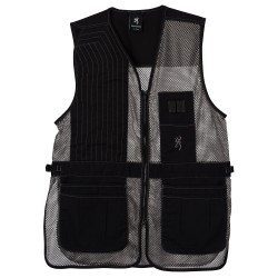 VEST,TRAPPER CREEK BLK/GREY ,L BROWNING