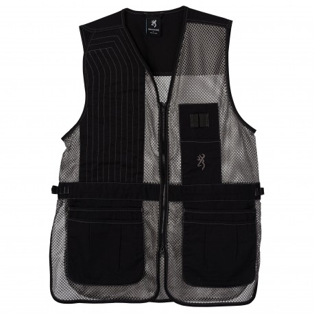 VEST,TRAPPER CREEK BLK/GREY ,M BROWNING