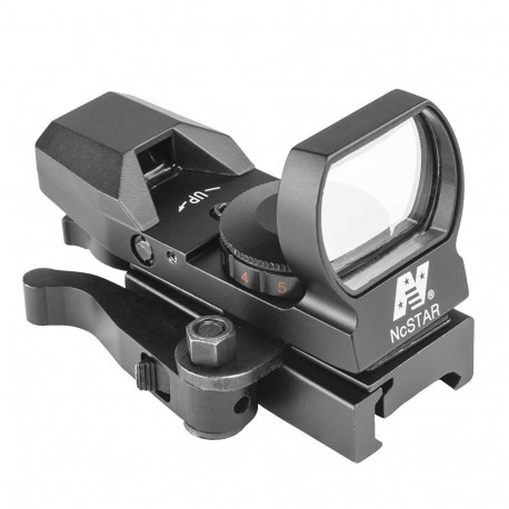 Red & Green Reflex Sight/4 Ret/Qr Mnt/Blk NCSTAR