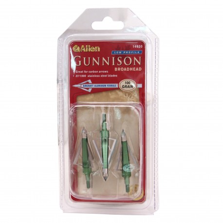 Gunnison Broadhead,,100GR ALLEN-CASES