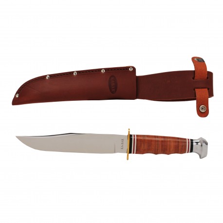 Bowie Stacked Leather Handle KA-BAR